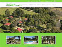 Tablet Screenshot of lakescottages.com.au